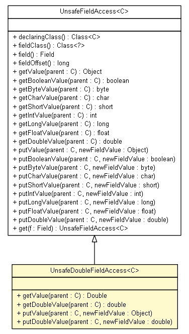 Package class diagram package UnsafeFieldAccess.UnsafeDoubleFieldAccess