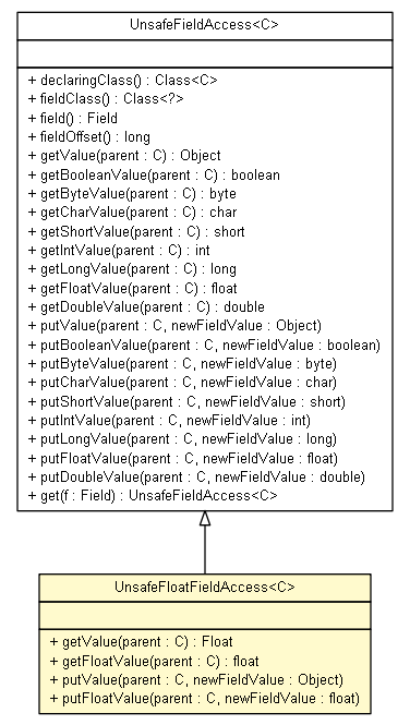 Package class diagram package UnsafeFieldAccess.UnsafeFloatFieldAccess